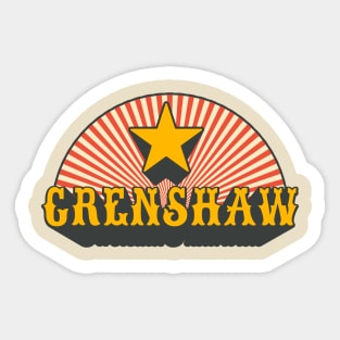 Los Angeles Crenshaw - Crenshaw LA - L.A. Crenshaw Logo - la crenshaw style Sticker